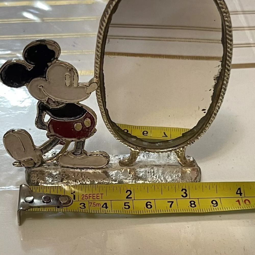 Vintage Walt Disney Minnie Mouse Looking Glass Earring Holder,Stand 1970s 4in GS - Picture 2 of 6
